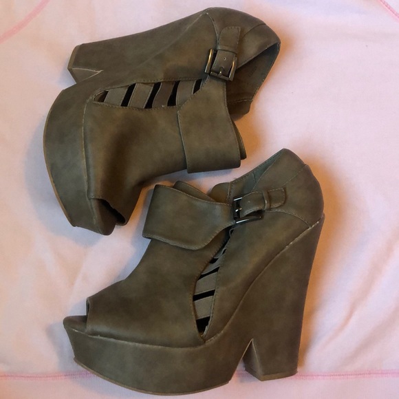 Charlotte Russe Shoes - Wedge Booties